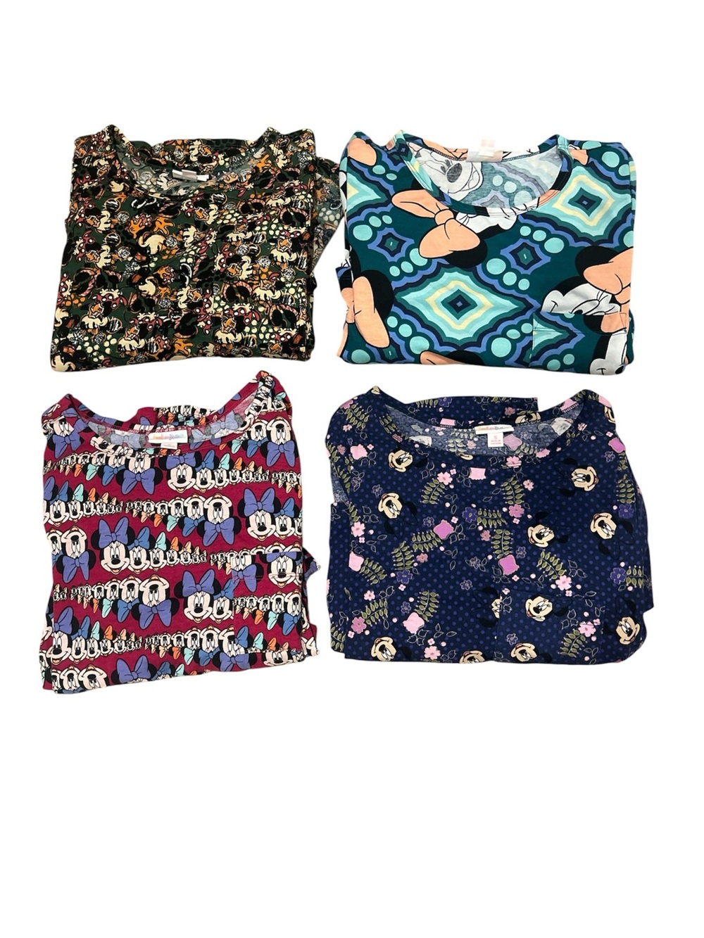 Disney Themed LuLaRoe Women’s Midi Dresses - Minnie Mouse Prints Carly Dress Sm